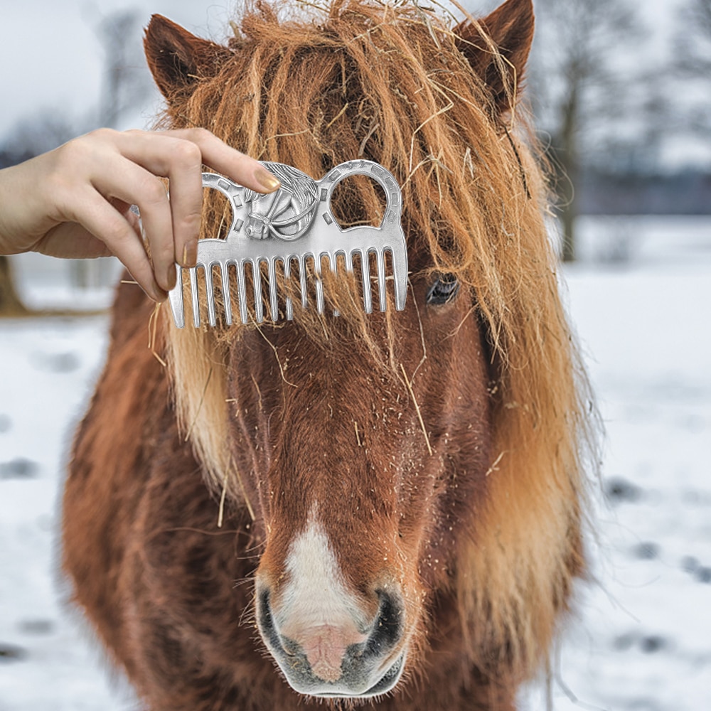 Horse Cleaning Aluminium Comb