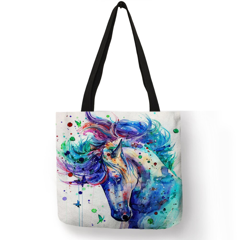 Watercolor Horse Tote Bag